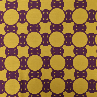 Retro Circles B, 100% Viscose, Sateen