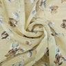 Sepia Rose, Silk-blend Crinkle Chiffon