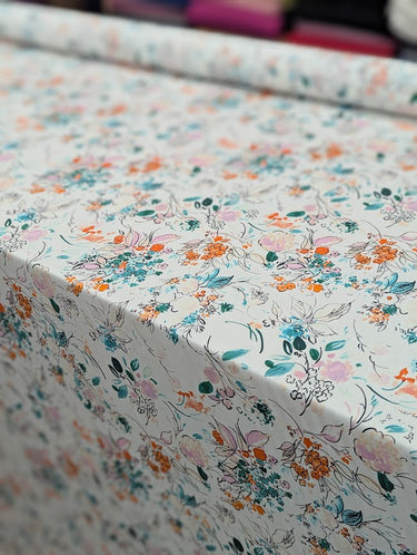 Spring Flowers, 100% Cotton, Poplin
