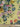 Floral patterned fabric on a yellow background with a ruler at the bottom for scale