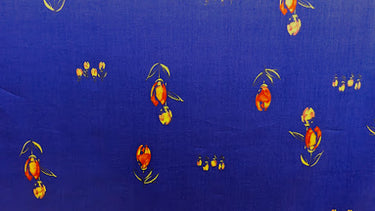 Tango Fervour, 100% Cotton, Sateen, Indigo