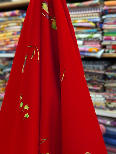 Tango Fervour, 100% Cotton, Sateen Red