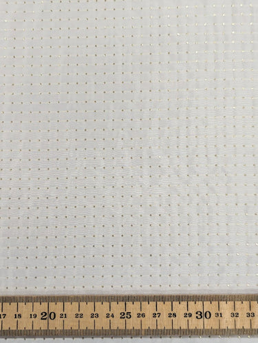 Whisper Dot Silk-blend Tafetta, with Lurex