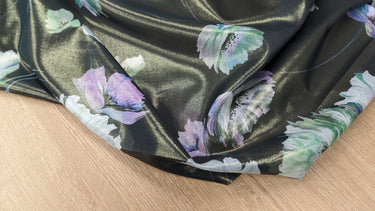 Wildflowers In The Breeze, 100% Cotton, Batiste with Gold Foil